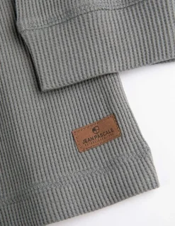 Hot Langarmshirt - Henley-Ausschnitt - Herren Langarmshirts