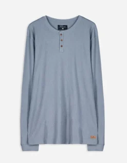 Sale Langarmshirt - Henley-Ausschnitt - Herren Langarmshirts