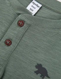Hot Langarmshirt - Knopfleiste - Kinder Jungenkleidung