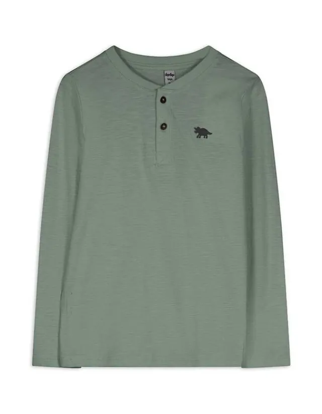 Hot Langarmshirt - Knopfleiste - Kinder Jungenkleidung