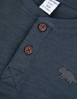 Fashion Langarmshirt - Knopfleiste - Kinder Jungenkleidung