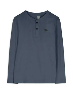 Fashion Langarmshirt - Knopfleiste - Kinder Jungenkleidung