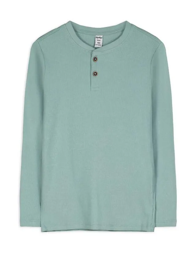 Online Langarmshirt - Knopfleiste - Kinder Jungenkleidung
