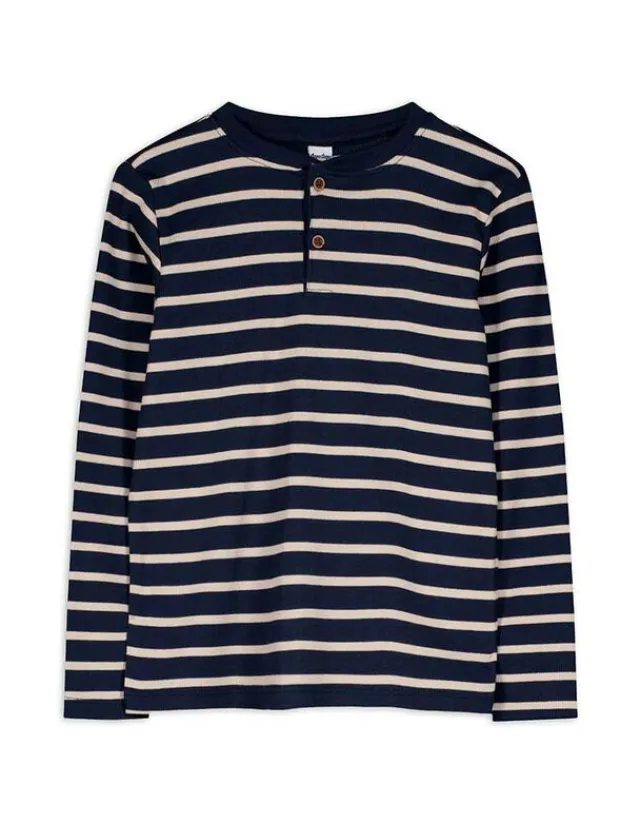 Sale Langarmshirt - Knopfleiste - Kinder Jungenkleidung