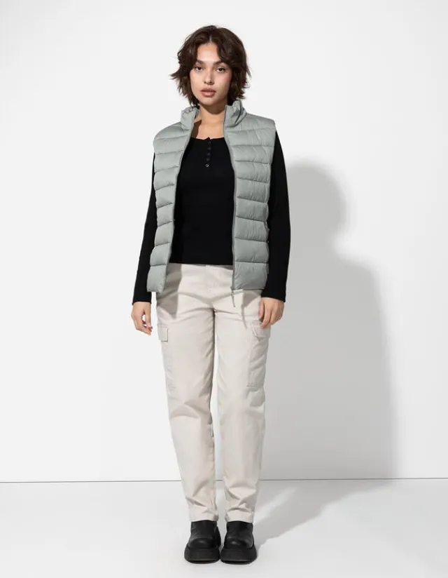 Fashion Langarmshirt - Knopfleiste - Damen Langarmshirts