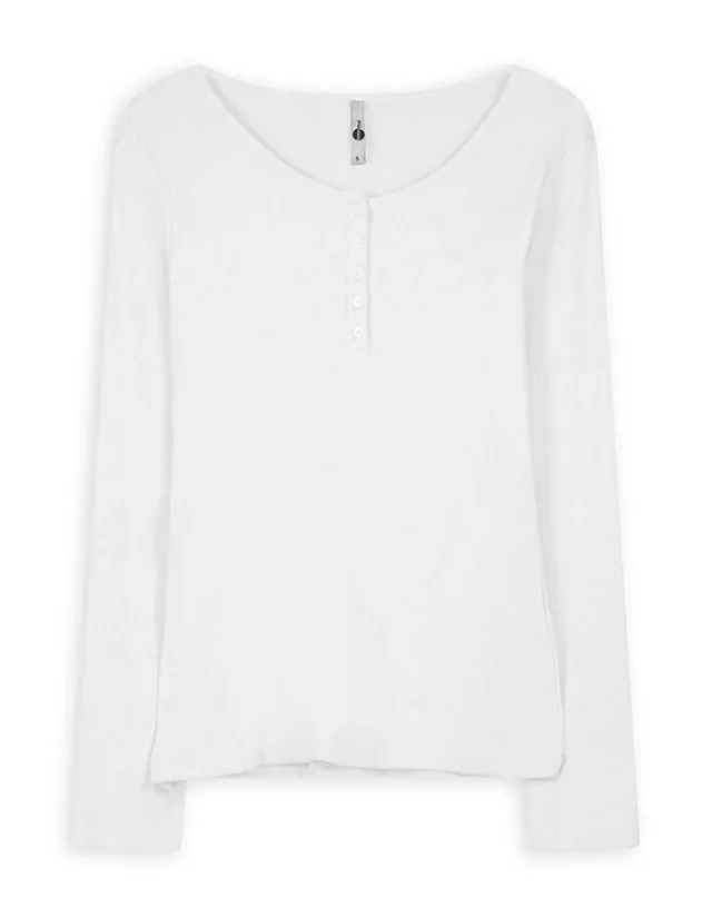 Best Langarmshirt - Knopfleiste - Damen Langarmshirts