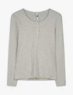 New Langarmshirt - Knopfleiste - Damen Langarmshirts