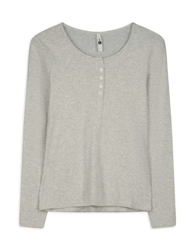 New Langarmshirt - Knopfleiste - Damen Langarmshirts