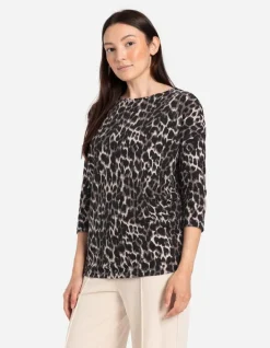 New Langarmshirt - Leopardenmuster - Damen Langarmshirts