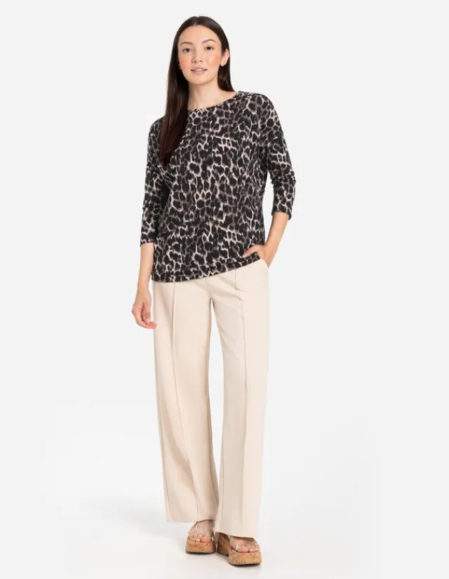 New Langarmshirt - Leopardenmuster - Damen Langarmshirts