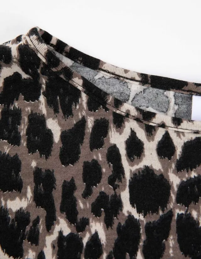New Langarmshirt - Leopardenmuster - Damen Langarmshirts