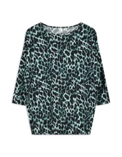 Sale Langarmshirt - Leopardenmuster - Damen Langarmshirts