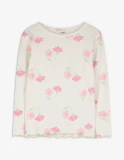 Hot Langarmshirt - Muschelsaum - Kinder Mädchenkleidung