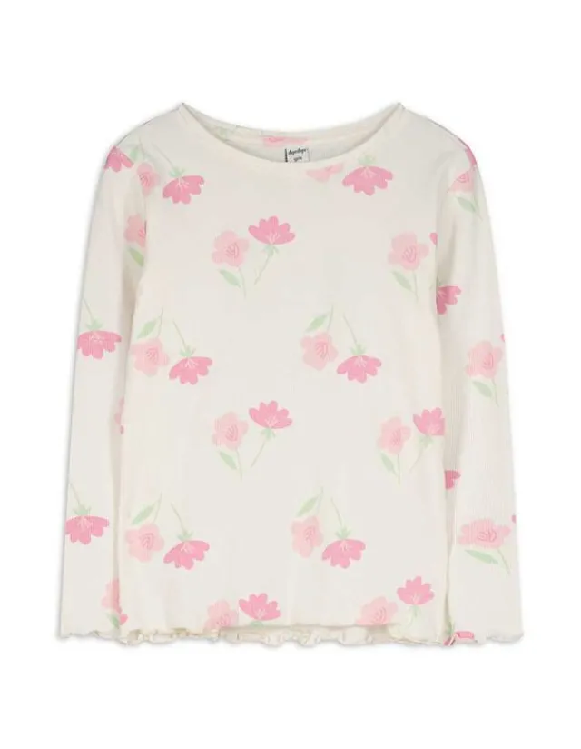Hot Langarmshirt - Muschelsaum - Kinder Mädchenkleidung