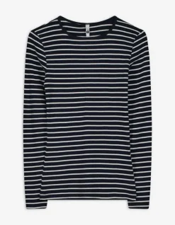 Hot Langarmshirt - Rippenstruktur - Damen Langarmshirts
