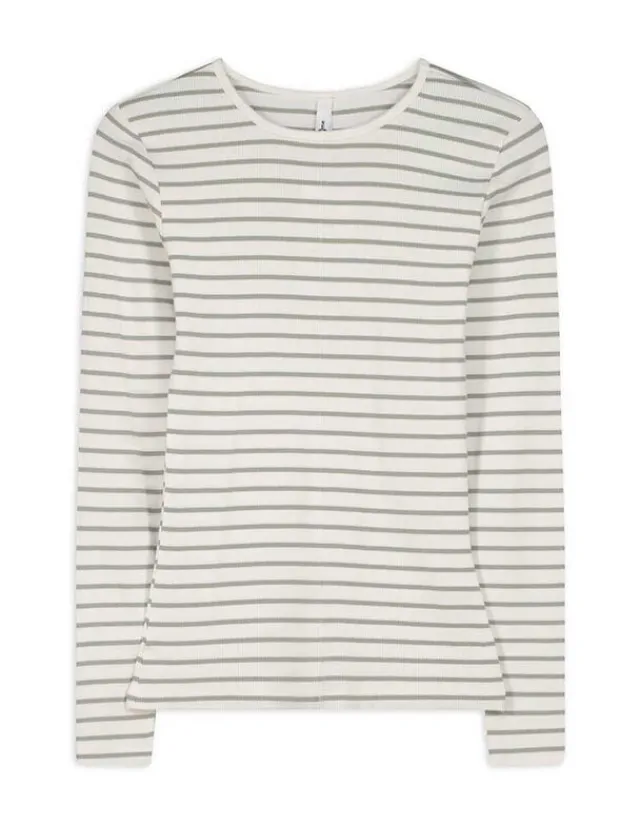 Sale Langarmshirt - Rippenstruktur - Damen Langarmshirts