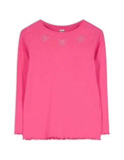 Sale Langarmshirt - Rippenstruktur - Kinder Mädchenkleidung