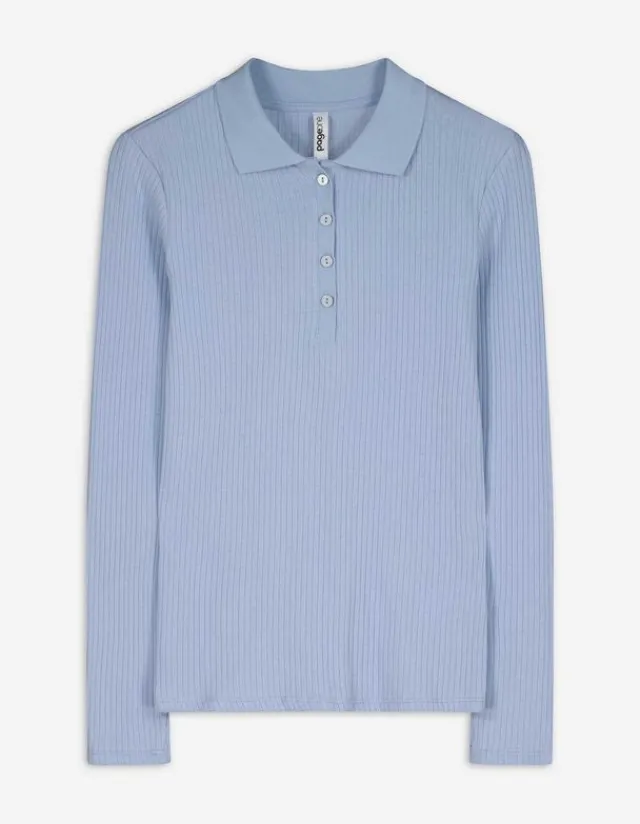 Sale Langarmshirt - Rippenstruktur - Damen Langarmshirts