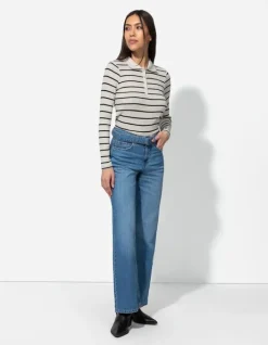 Discount Langarmshirt - Rippenstruktur - Damen Langarmshirts