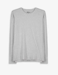 Outlet Langarmshirt - Rundhals-Ausschnitt - Herren Langarmshirts