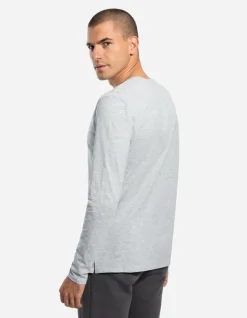 Outlet Langarmshirt - Rundhals-Ausschnitt - Herren Langarmshirts