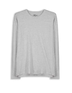 Outlet Langarmshirt - Rundhals-Ausschnitt - Herren Langarmshirts