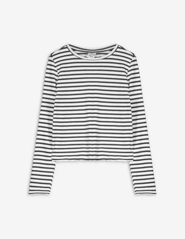 Hot Langarmshirt - Streifen - Kinder Mädchenkleidung