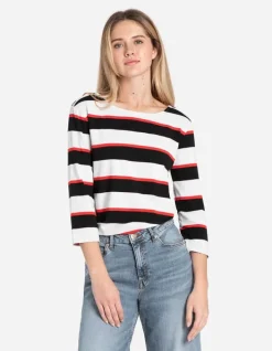 Outlet Langarmshirt - Zierkn&ouml;pfe Damen Langarmshirts
