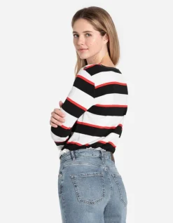 Outlet Langarmshirt - Zierkn&ouml;pfe Damen Langarmshirts