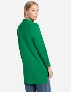 Hot Longbluse - Seitenschlitz Damen Blusen