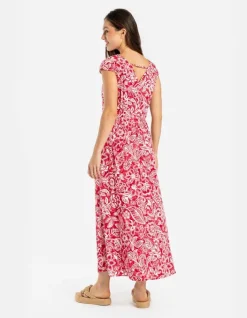 Outlet Maxikleid - Rückenausschnitt - Damen Kleider