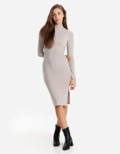 Hot Midikleid - Lurex - Damen Kleider