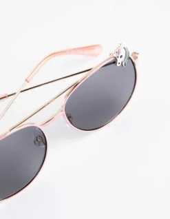 Outlet Pilotenbrille - Metallic-Details Kinder Mädchenkleidung