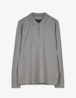 Online Pololangarmshirt - Rei&szlig;verschluss - Herren Langarmshirts