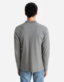 Online Pololangarmshirt - Reißverschluss - Herren Langarmshirts