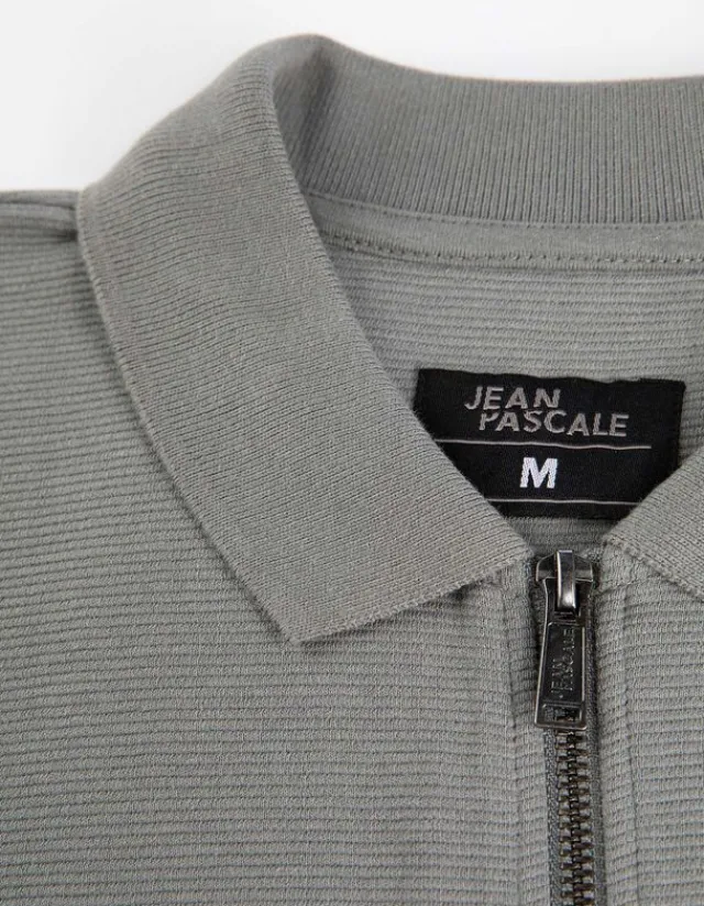 Online Pololangarmshirt - Reißverschluss - Herren Langarmshirts