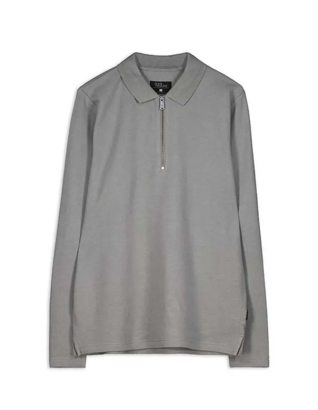 Online Pololangarmshirt - Reißverschluss - Herren Langarmshirts