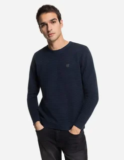 New Pullover - Labelpatch - Herren Pullover