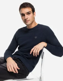 New Pullover - Labelpatch - Herren Pullover