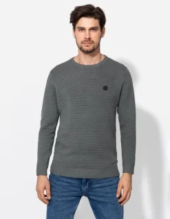 New Pullover - Labelpatch - Herren Pullover