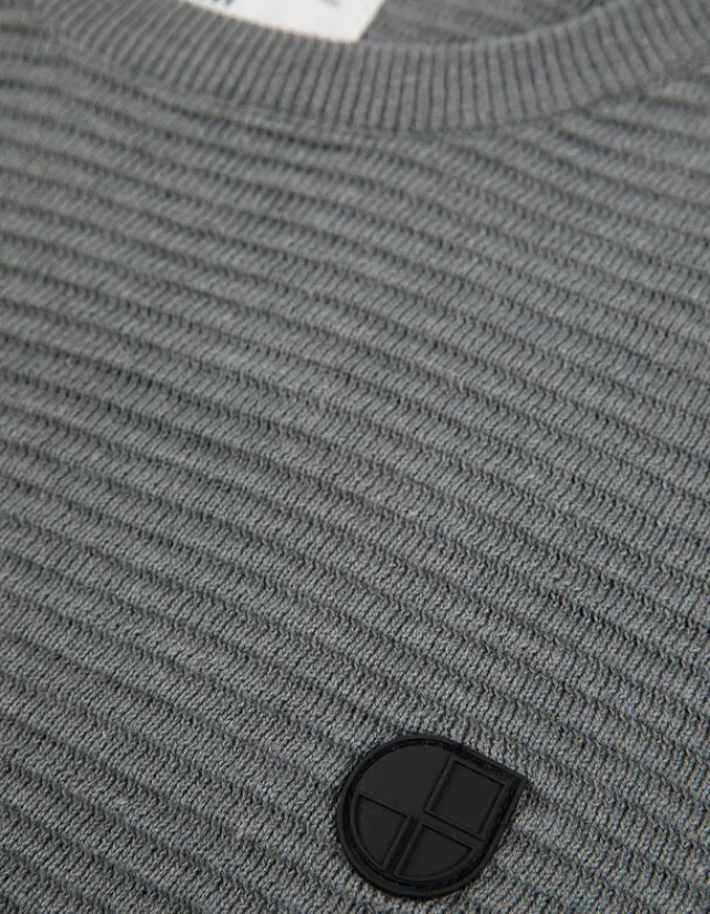 New Pullover - Labelpatch - Herren Pullover