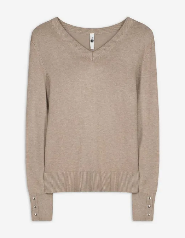 Online Pullover - Meliert - Damen Pullover