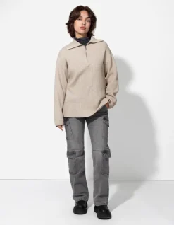 Hot Pullover - Reißverschluss - Damen Pullover