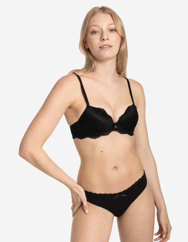 Clearance Push-Up-BH - Spitzenbesatz Damen Unterwäsche
