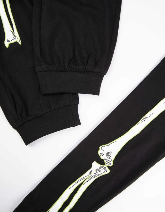 Hot Pyjama Set aus Langarmshirt und Hose - Leuchtet im Dunklen - Kinder Jungenkleidung