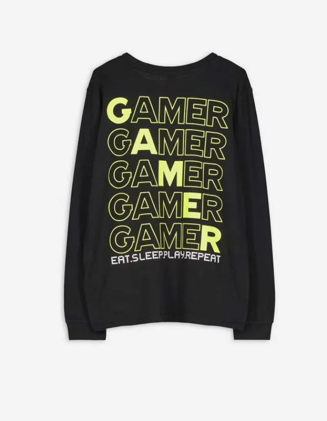 Clearance Pyjama Set aus Langarmshirt und Hose - Rückenprint - Kinder Jungenkleidung