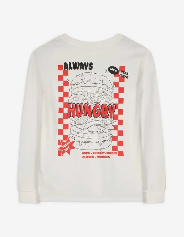 Online Pyjama Set aus Langarmshirt und Hose - Rückenprint - Kinder Jungenkleidung