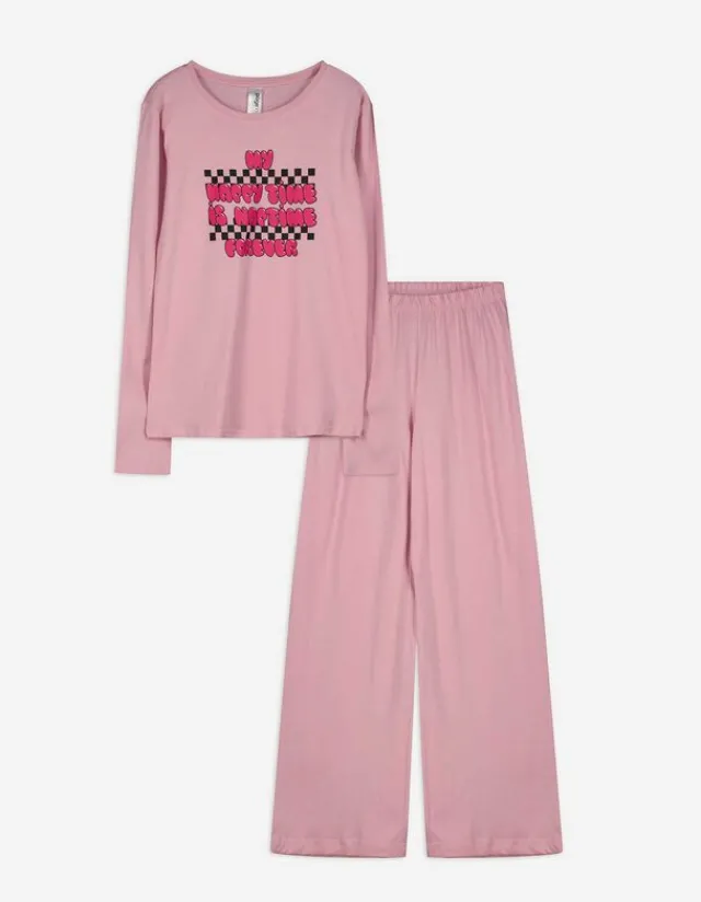 Best Pyjama Set aus Langarmshirt und Hose - Print - Kinder Mädchenkleidung