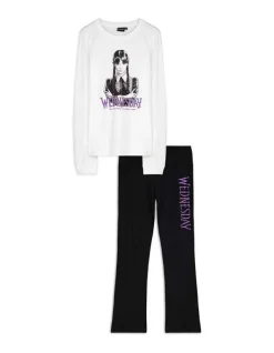 New Pyjama Set aus Langarmshirt und Hose - Wednesday - Kinder Mädchenkleidung