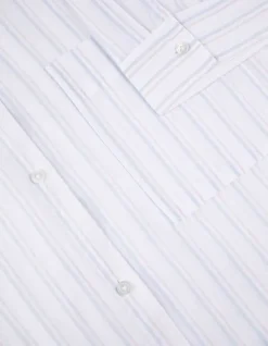 Hot Pyjama Set aus Langarmshirt und Hose - Streifen - Damen Nachtwäsche